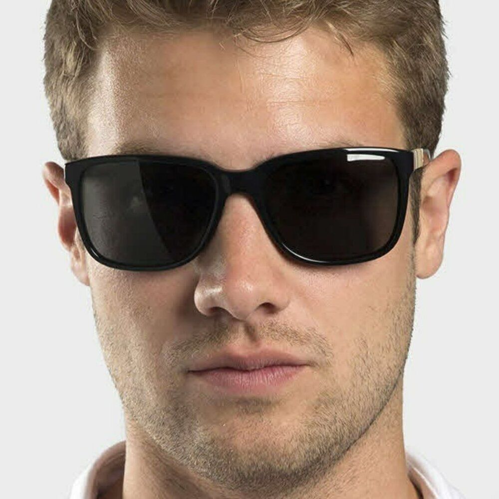 NEW Burberry BE4181 300187 Black Grey Square Unisex Sunglasses BE4181